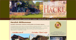Desktop Screenshot of gaestehaus-hackl.at
